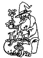 coloriage sorcier d halloween